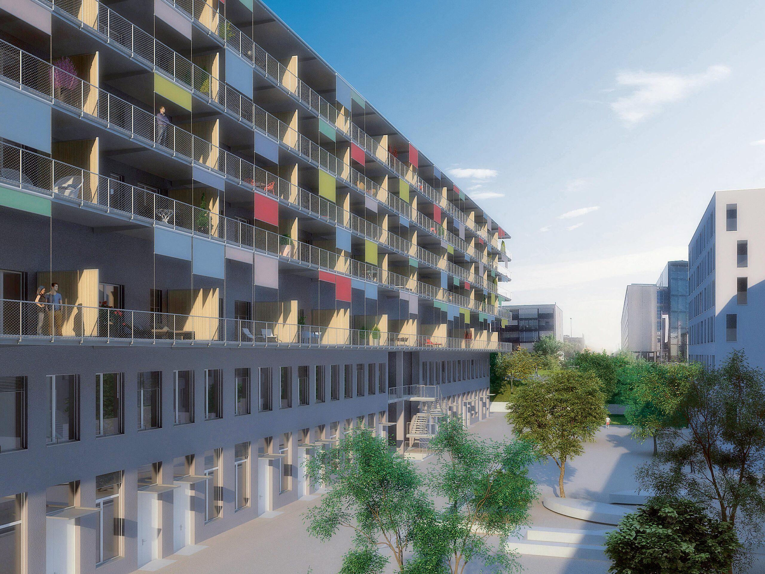 Fribourg, Vuille, Wohn- und Geschäftshaus